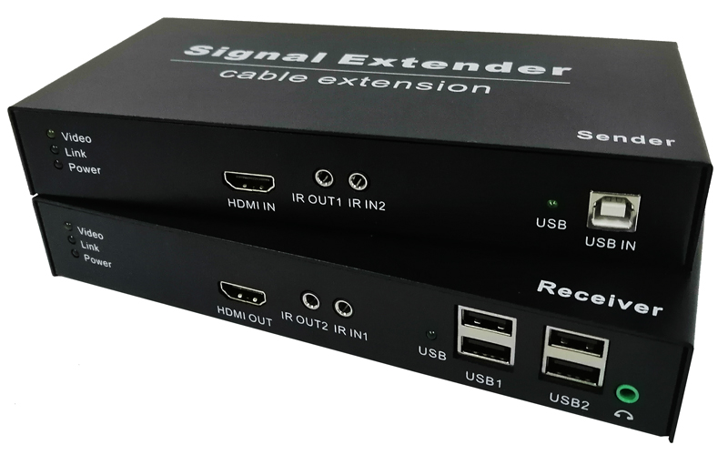 HDT-50HUAS(HDMI+USB2.0+雙向紅外+音頻+RS232網(wǎng)線(xiàn)延長(zhǎng)50米)